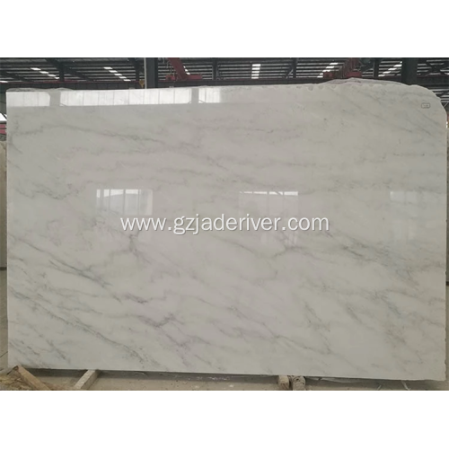 Polished Pure White Marble Slab Floor Tile